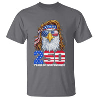 250 Years of Independece Patriotic Eagle T Shirt 1776 2026 USA Flag 4th of July Semiquincentennial - Wonder Print Shop