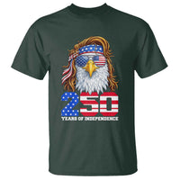 250 Years of Independece Patriotic Eagle T Shirt 1776 2026 USA Flag 4th of July Semiquincentennial - Wonder Print Shop
