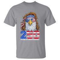 250 Years of Independece Patriotic Eagle T Shirt 1776 2026 USA Flag 4th of July Semiquincentennial - Wonder Print Shop
