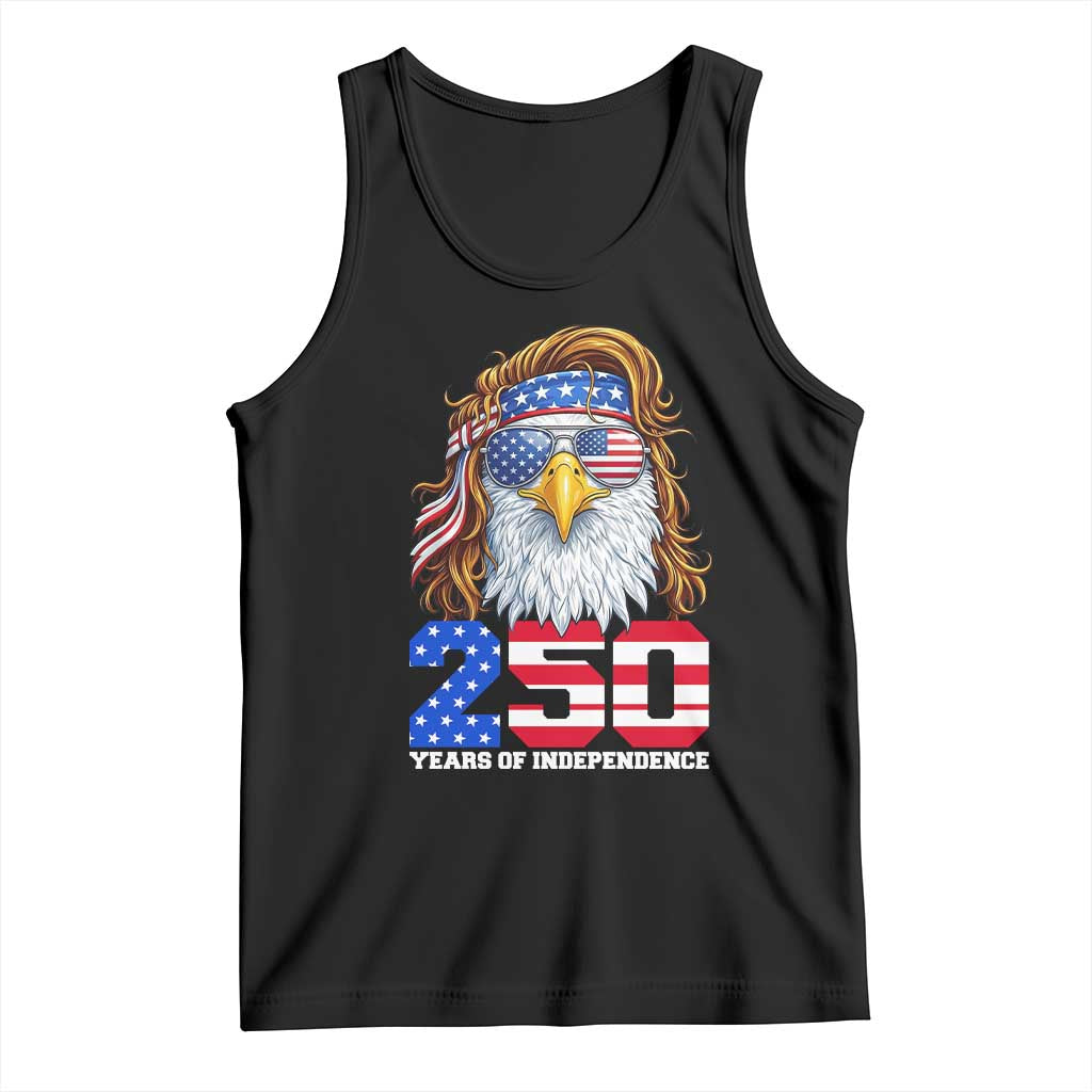 250 Years of Independece Patriotic Eagle Tank Top 1776 2026 USA Flag 4th of July Semiquincentennial - Wonder Print Shop