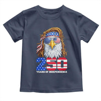 250 Years of Independece Patriotic Eagle Toddler T Shirt 1776 2026 USA Flag 4th of July Semiquincentennial - Wonder Print Shop