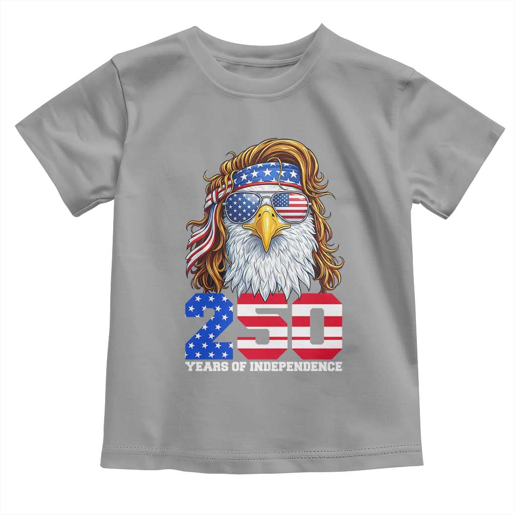 250 Years of Independece Patriotic Eagle Toddler T Shirt 1776 2026 USA Flag 4th of July Semiquincentennial - Wonder Print Shop