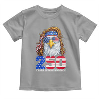 250 Years of Independece Patriotic Eagle Toddler T Shirt 1776 2026 USA Flag 4th of July Semiquincentennial - Wonder Print Shop