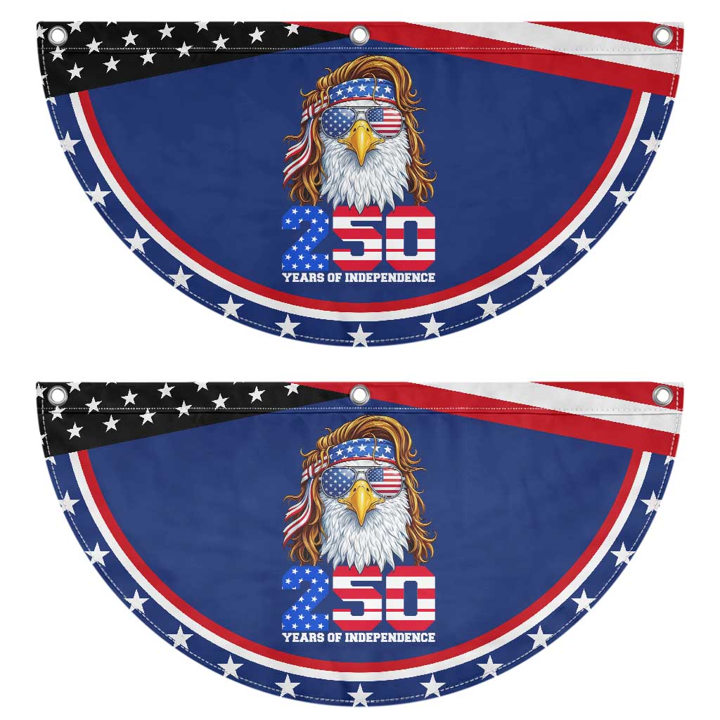 250 Years of Independece American Eagle Patriotic Fan Flag 1776 2026 USA Flag 4th of July Semiquincentennial