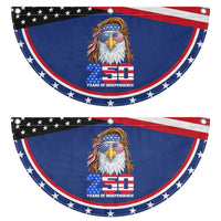 250 Years of Independece American Eagle Patriotic Fan Flag 1776 2026 USA Flag 4th of July Semiquincentennial