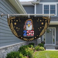 250 Years of Independece American Eagle Patriotic Fan Flag 1776 2026 USA Flag 4th of July Semiquincentennial