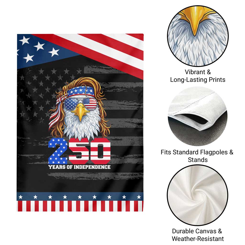 250 Years of Independece Patriotic Eagle Garden Flag 1776 2026 USA Flag 4th of July Semiquincentennial