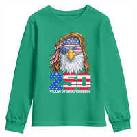 250 Years of Independece Patriotic Eagle Youth Sweatshirt 1776 2026 USA Flag 4th of July Semiquincentennial - Wonder Print Shop