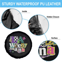 Colorful La-Weezi-ana Mardi Gras Louisiana Pride Spare Tire Cover Funky Carnival Vibes