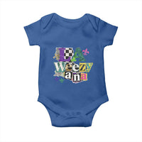 Colorful La-Weezi-ana Mardi Gras Louisiana Pride Baby Onesie Funky Carnival Vibes