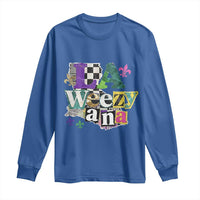 Colorful La-Weezi-ana Mardi Gras Louisiana Pride Long Sleeve Shirt Funky Carnival Vibes