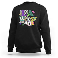 Colorful La-Weezi-ana Mardi Gras Louisiana Pride Sweatshirt Funky Carnival Vibes