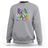Colorful La-Weezi-ana Mardi Gras Louisiana Pride Sweatshirt Funky Carnival Vibes