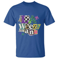 Colorful La-Weezi-ana Mardi Gras Louisiana Pride T Shirt Funky Carnival Vibes