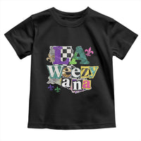 Colorful La-Weezi-ana Mardi Gras Louisiana Pride Toddler T Shirt Funky Carnival Vibes