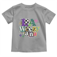Colorful La-Weezi-ana Mardi Gras Louisiana Pride Toddler T Shirt Funky Carnival Vibes