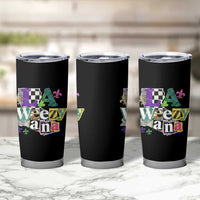 Colorful La-Weezi-ana Mardi Gras Louisiana Pride Tumbler Cup Funky Carnival Vibes