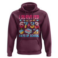 I Survived 67 Plus 33 100 Days of School Hoodie Six Seven Meme Colorful Math Humor - Wonder Print Shop