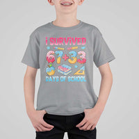 I Survived 67 Plus 33 100 Days of School T Shirt For Kid Six Seven Meme Colorful Math Humor - Wonder Print Shop