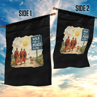 Walk For Peace Aloka the Dog and Monks Garden Flag