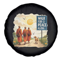 Walk For Peace Aloka the Dog and Monks Spare Tire Cover