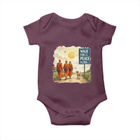 Walk For Peace Aloka the Dog and Monks Baby Onesie
