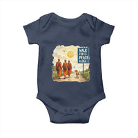 Walk For Peace Aloka the Dog and Monks Baby Onesie