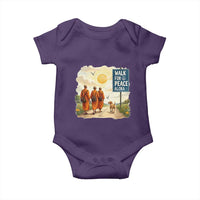 Walk For Peace Aloka the Dog and Monks Baby Onesie