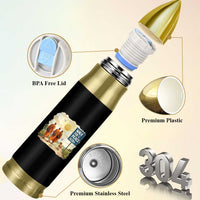 Walk For Peace Aloka the Dog and Monks Bullet Tumbler