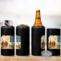 Walk For Peace Aloka the Dog and Monks 4 in 1 Can Cooler Tumbler