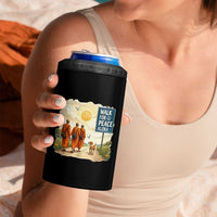 Walk For Peace Aloka the Dog and Monks 4 in 1 Can Cooler Tumbler