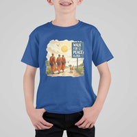 Walk For Peace Aloka the Dog and Monks T Shirt For Kid