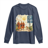 Walk For Peace Aloka the Dog and Monks Long Sleeve Shirt