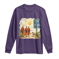 Walk For Peace Aloka the Dog and Monks Long Sleeve Shirt