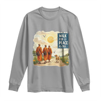 Walk For Peace Aloka the Dog and Monks Long Sleeve Shirt