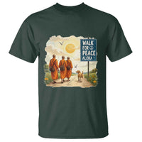 Walk For Peace Aloka the Dog and Monks T Shirt