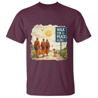 Walk For Peace Aloka the Dog and Monks T Shirt
