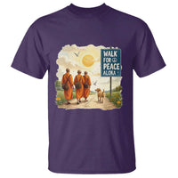 Walk For Peace Aloka the Dog and Monks T Shirt