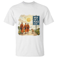 Walk For Peace Aloka the Dog and Monks T Shirt