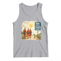 Walk For Peace Aloka the Dog and Monks Tank Top