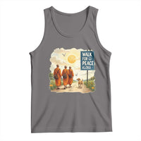 Walk For Peace Aloka the Dog and Monks Tank Top