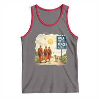 Walk For Peace Aloka the Dog and Monks Tank Top