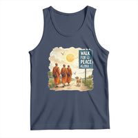 Walk For Peace Aloka the Dog and Monks Tank Top