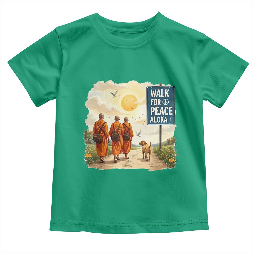 Walk For Peace Aloka the Dog and Monks Toddler T Shirt