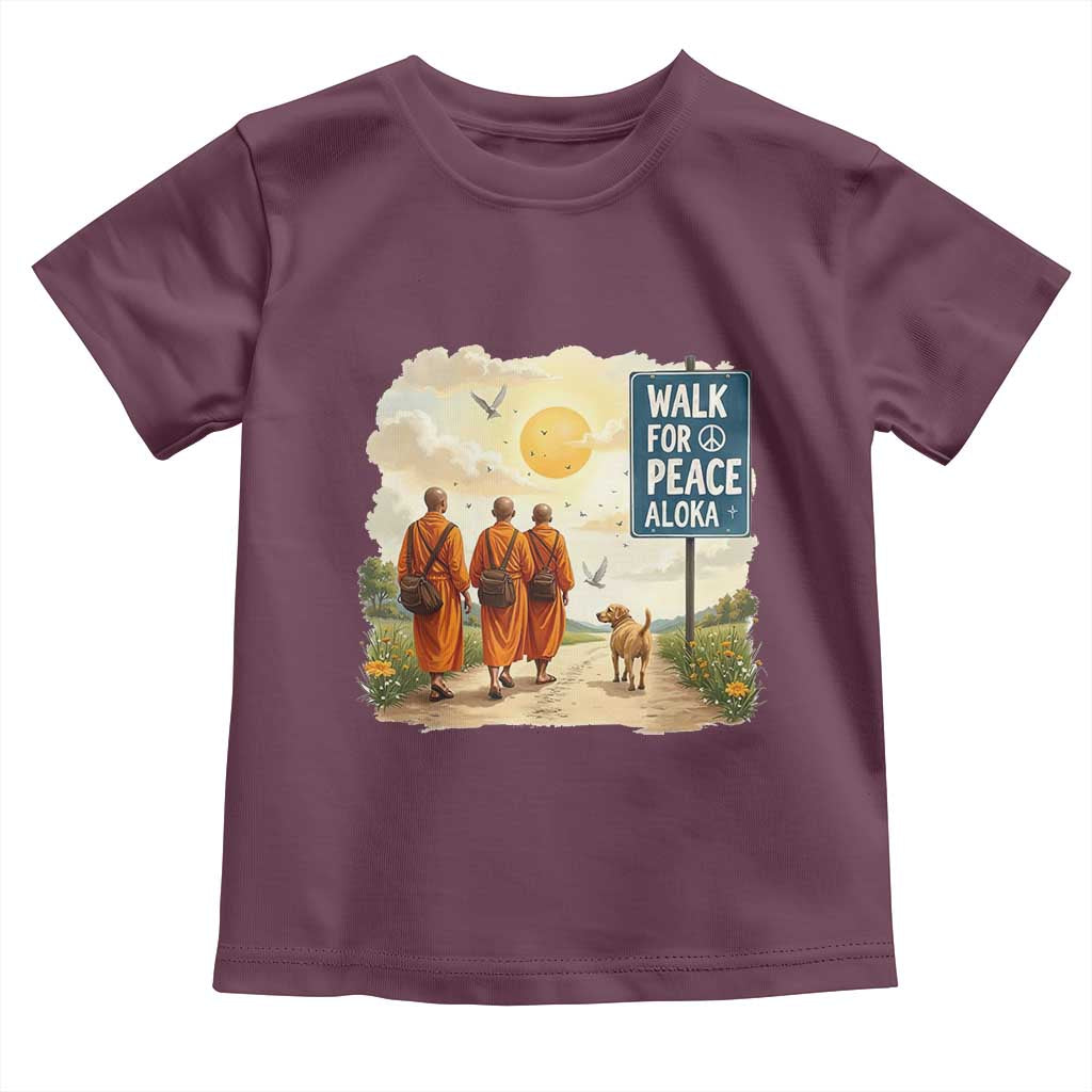 Walk For Peace Aloka the Dog and Monks Toddler T Shirt