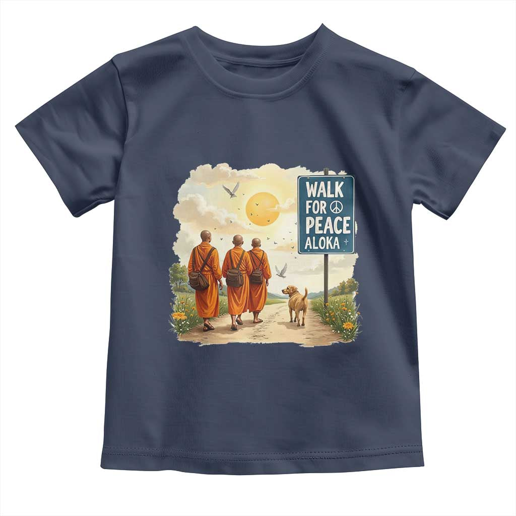 Walk For Peace Aloka the Dog and Monks Toddler T Shirt