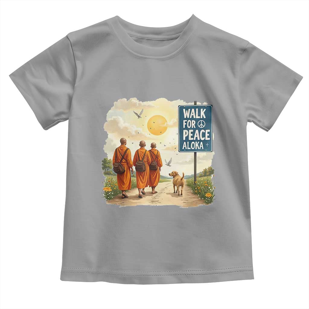 Walk For Peace Aloka the Dog and Monks Toddler T Shirt