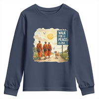 Walk For Peace Aloka the Dog and Monks Youth Sweatshirt
