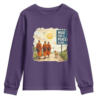 Walk For Peace Aloka the Dog and Monks Youth Sweatshirt