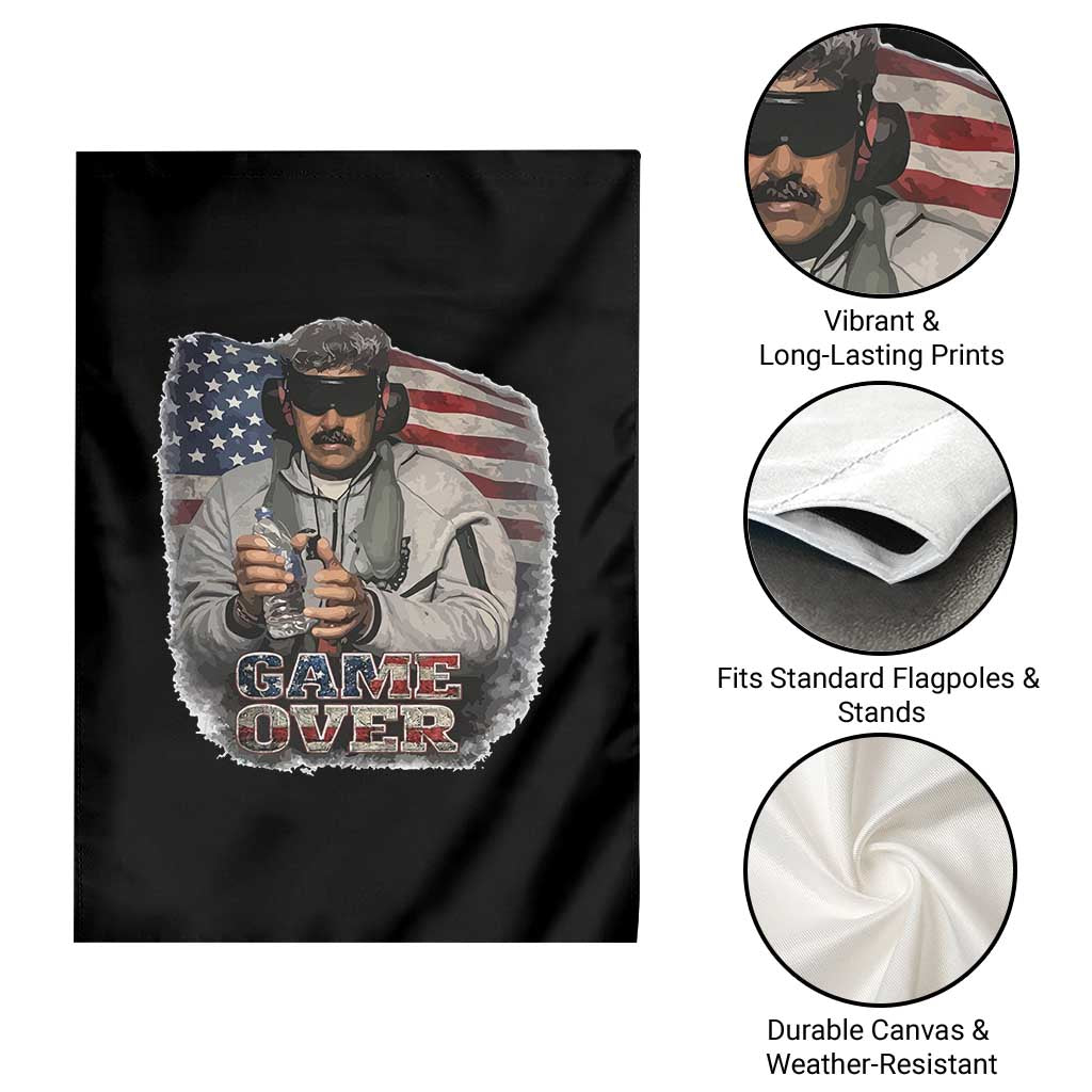 Game Over Maduro Dictator Garden Flag Political Justice American Flag Politics Satire - Wonder Print Shop